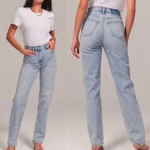 Abercrombie & Fitch Light Blue High Rise Women Jeans